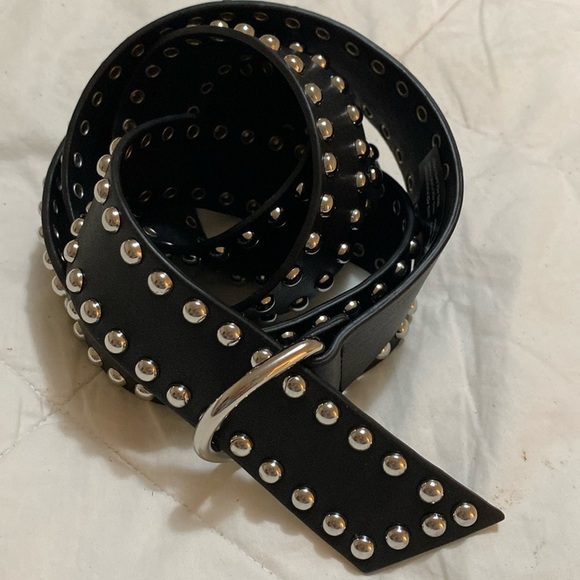 Urban Outfitters silver/black wraparound belt - Picture 1 of 6